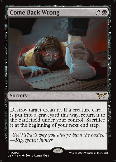 Come Back Wrong (292) (Foil) - NM
