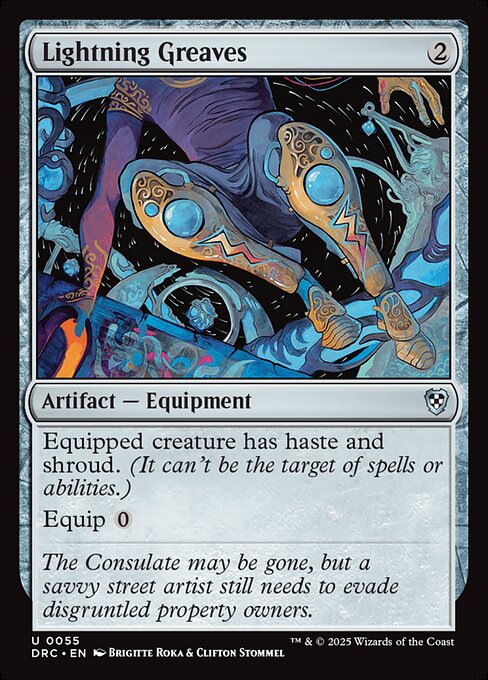 Lightning Greaves (55) - NM