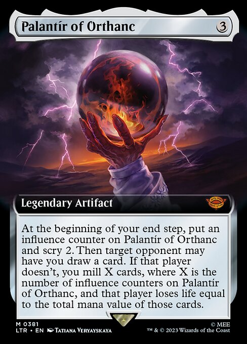 Palantír of Orthanc (381) - EXTENDED ART - NM