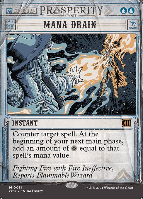 Mana Drain (11) - BORDERLESS - NM