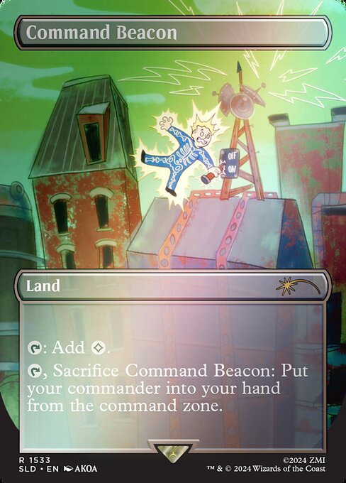 Command Beacon (1533★) - BORDERLESS (Foil) - NM