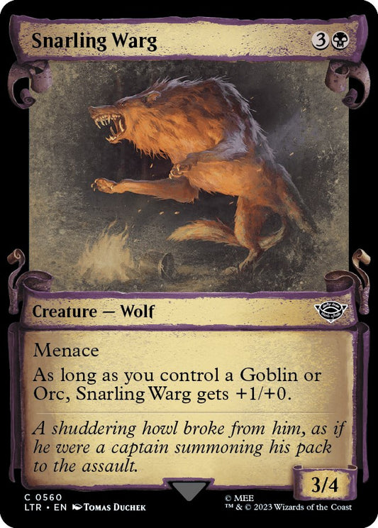 Snarling Warg (Showcase Scrolls)