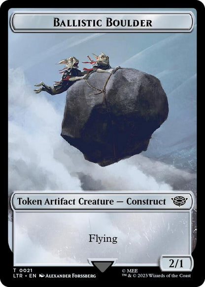 Ballistic Boulder // Food (0023) Double-Sided Token (Surge Foil)
