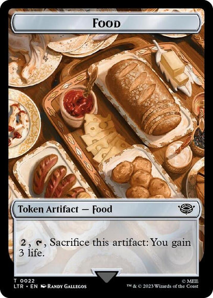 Human Soldier (0015) // Food (0022) Double-Sided Token (Surge Foil) (Back)