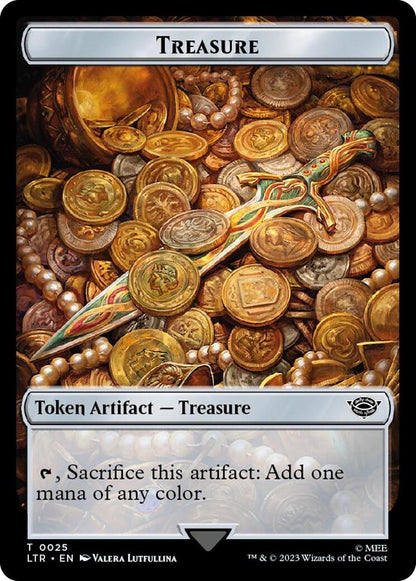 Treasure // Food (0023) Double-Sided Token (Surge Foil)