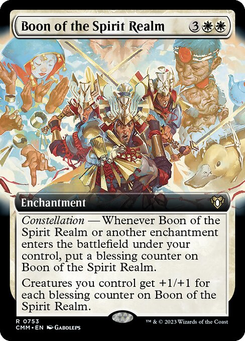 Boon of the Spirit Realm (753) - EXTENDED ART (Foil) - NM