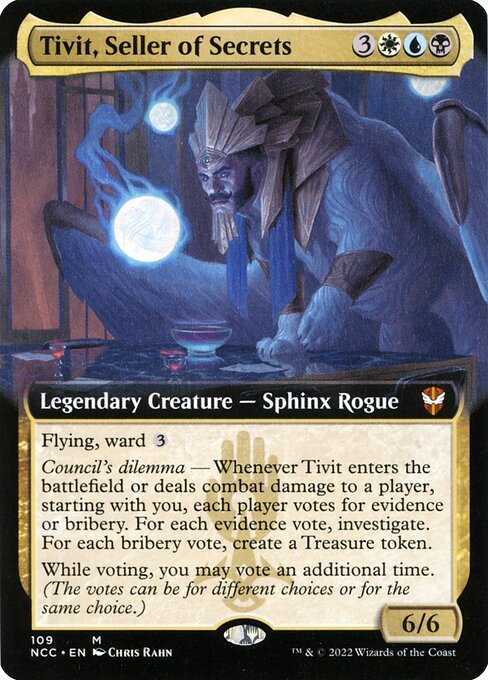 Tivit, Seller of Secrets (109) - EXTENDED ART (Foil) - NM