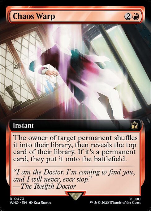 Chaos Warp (473) - EXTENDED ART (Foil) - NM