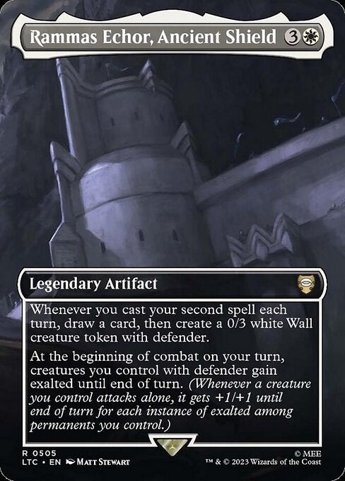 Rammas Echor, Ancient Shield (505) - BORDERLESS (Foil) - NM