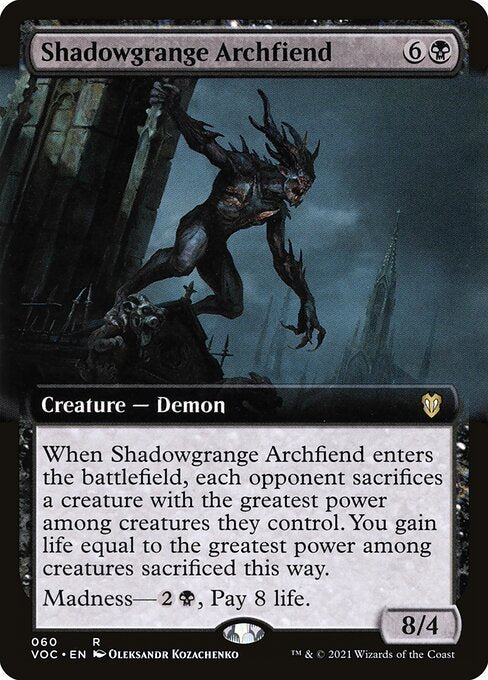 Shadowgrange Archfiend (60) - EXTENDED ART - NM