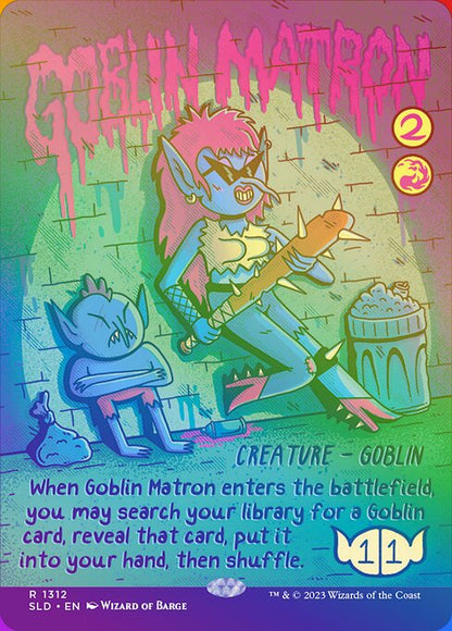 Goblin Matron (1312★) - BORDERLESS (Foil) - NM