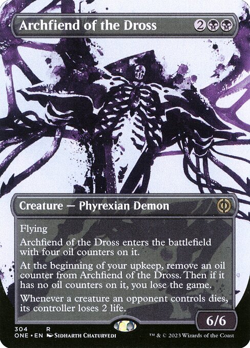Archfiend of the Dross (304) - BORDERLESS (Foil) - NM
