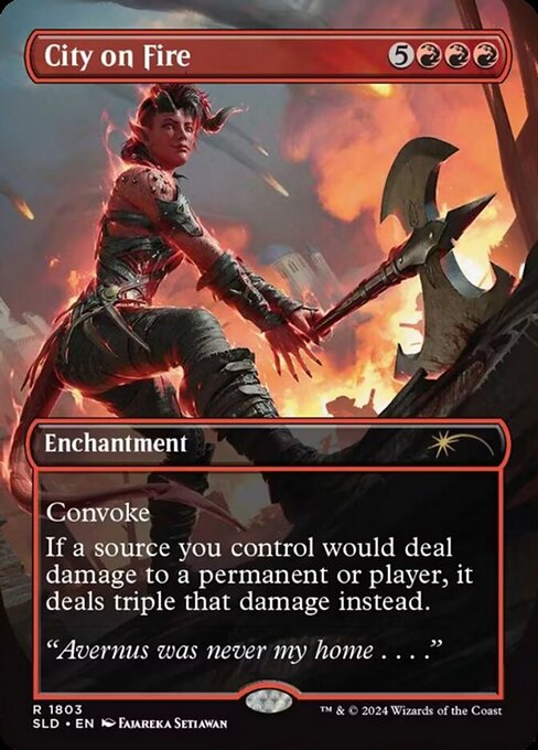 City on Fire (1803) - BORDERLESS (Foil) - NM