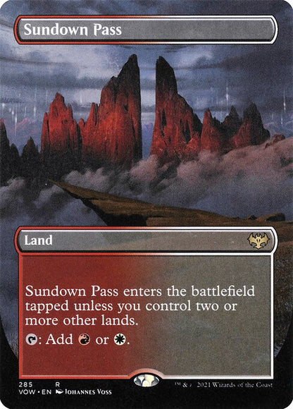 Sundown Pass (285) - BORDERLESS - FULL ART (Foil) - NM