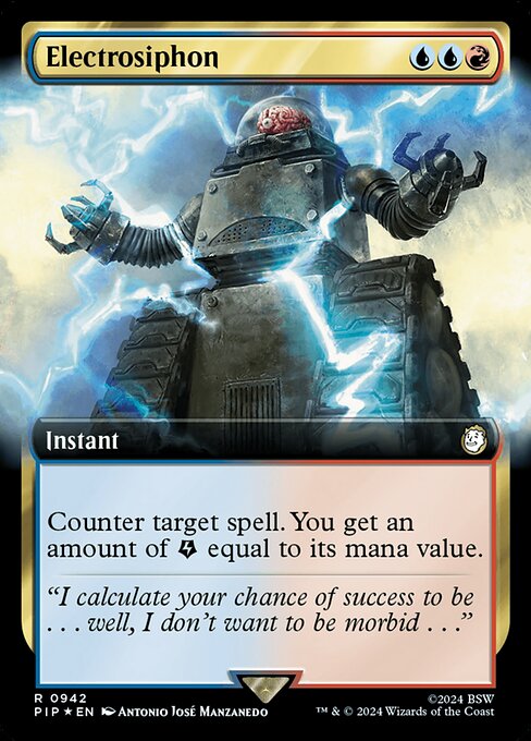 Electrosiphon (942) - EXTENDED ART (Foil) - NM