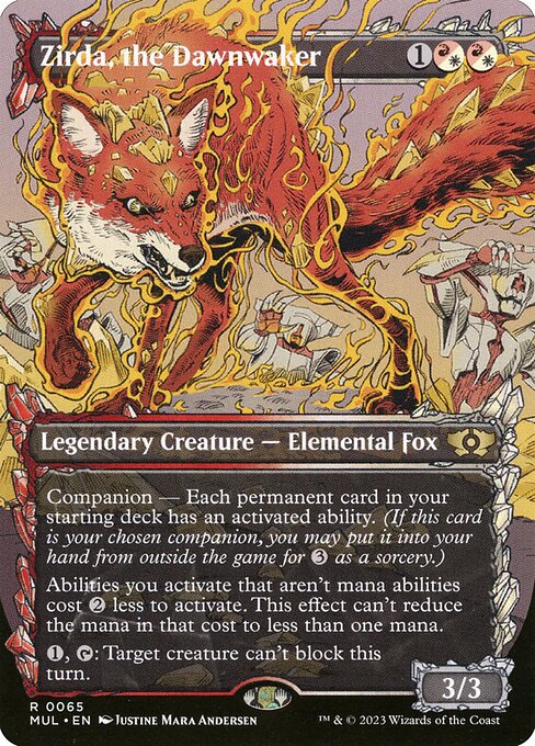 Zirda, the Dawnwaker (65) - BORDERLESS - FULL ART - NM