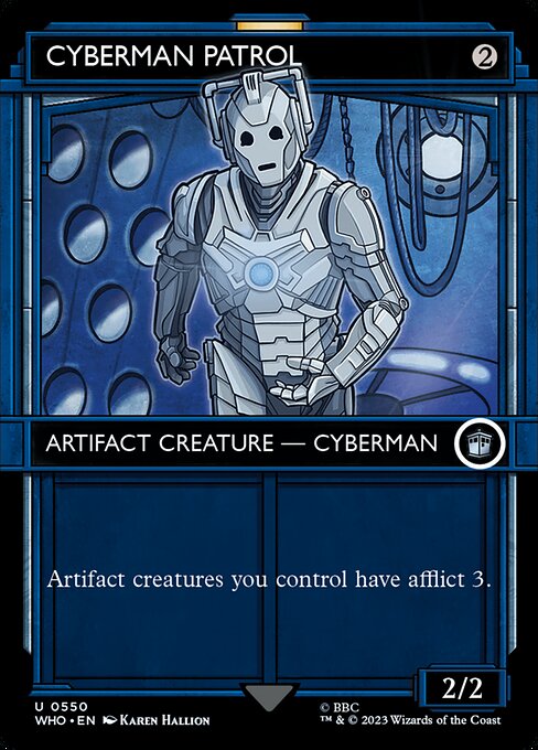 Cyberman Patrol (550) - BORDERLESS (Foil) - NM