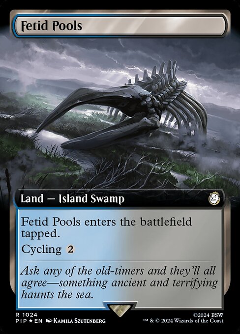 Fetid Pools (1024) - EXTENDED ART (Foil) - NM