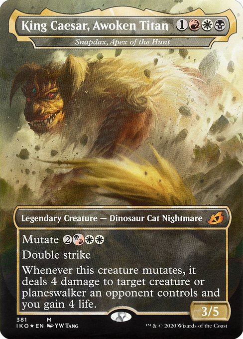 Snapdax, Apex of the Hunt (381) - BORDERLESS - NM