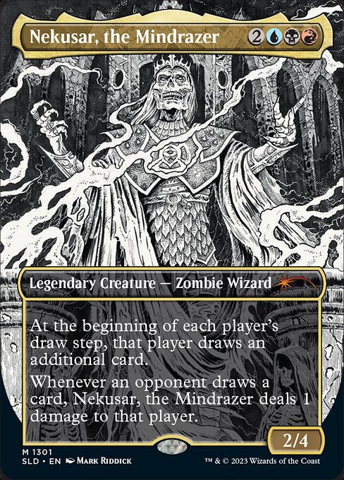 Nekusar, the Mindrazer (1301) - BORDERLESS (Foil) - NM