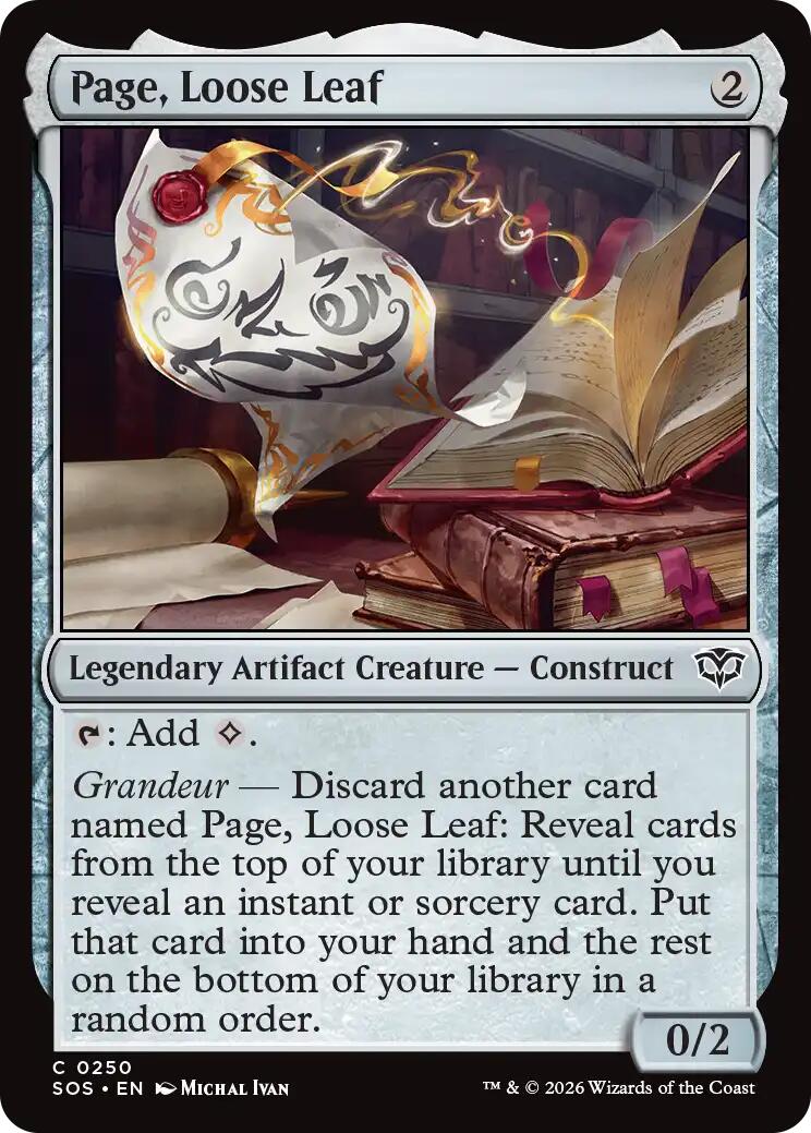 Page, Loose Leaf