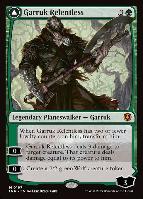 Garruk Relentless // Garruk, the Veil-Cursed (197) - NM