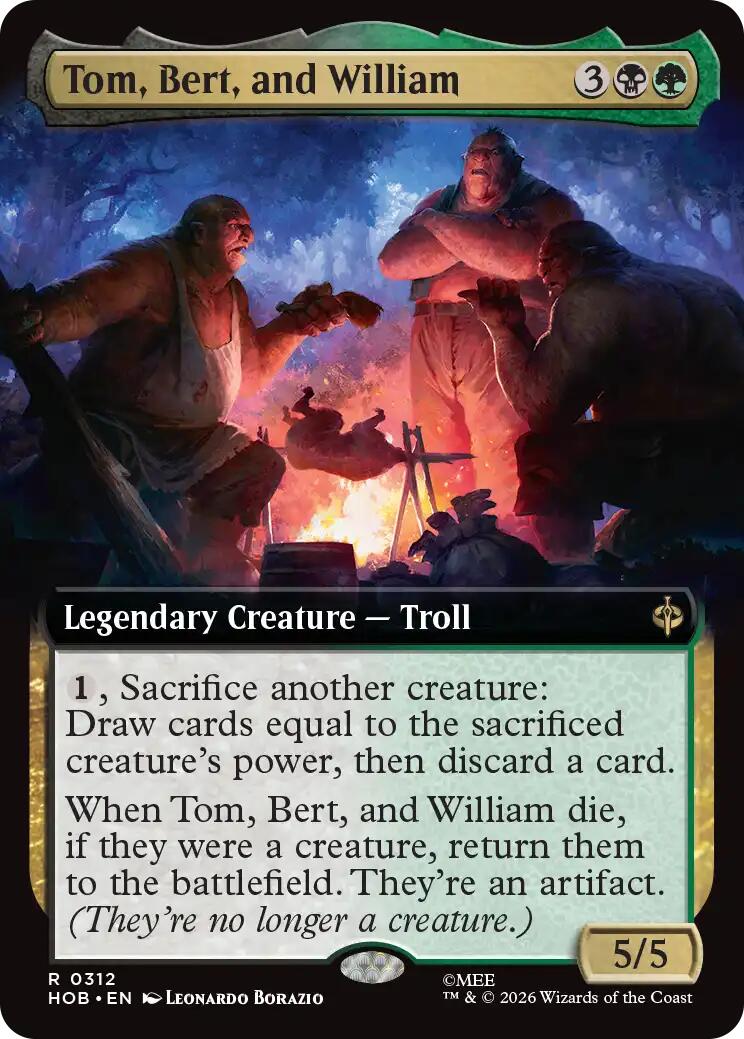 Tom, Bert, and William (Extended Art) [HOB - 312]