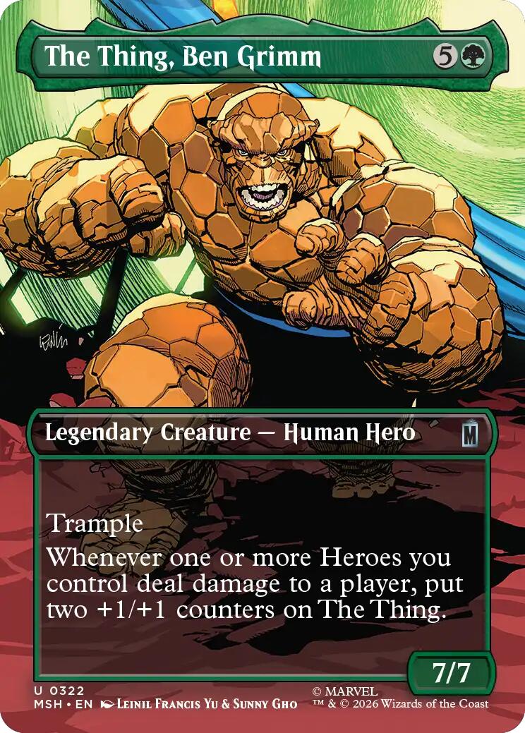 The Thing, Ben Grimm (Borderless) [MSH - 322]