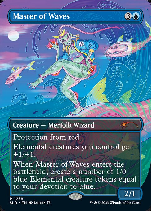 Master of Waves (1278) - BORDERLESS - FULL ART - NM