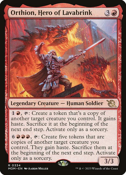 Orthion, Hero of Lavabrink (334) - NM