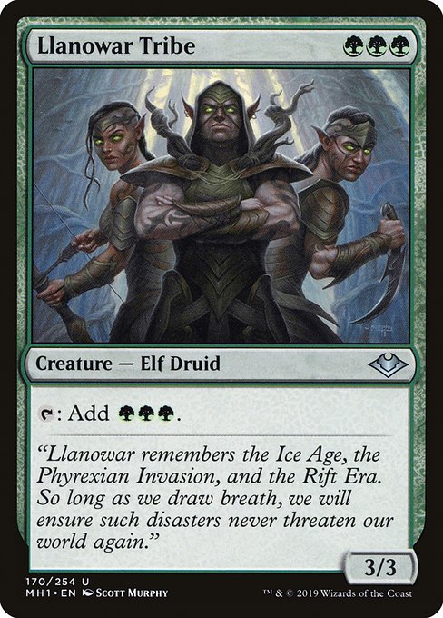 Llanowar Tribe (170) - NM