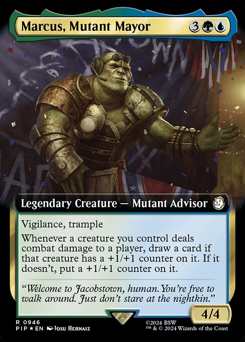 Marcus, Mutant Mayor (946) - EXTENDED ART (Foil) - NM
