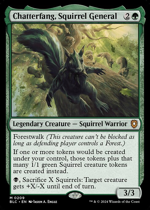 Chatterfang, Squirrel General (209) (Foil) - NM
