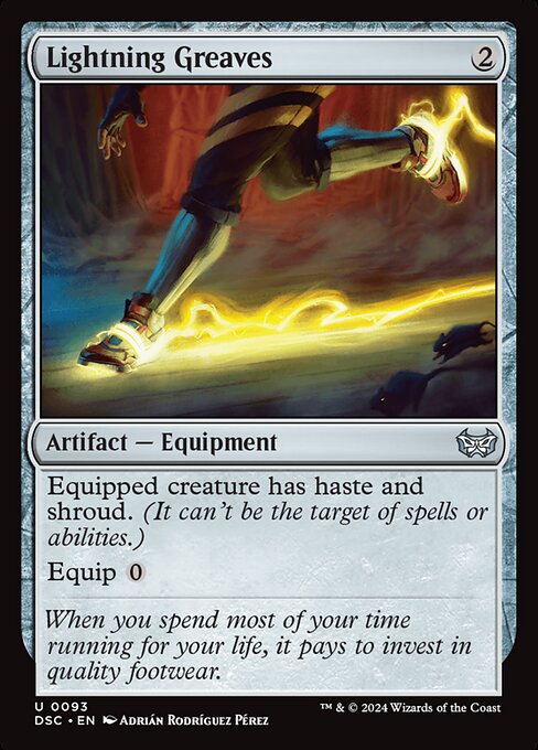 Lightning Greaves (93) - NM