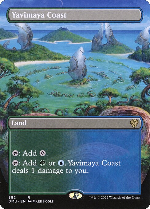 Yavimaya Coast (382) - BORDERLESS - FULL ART - NM