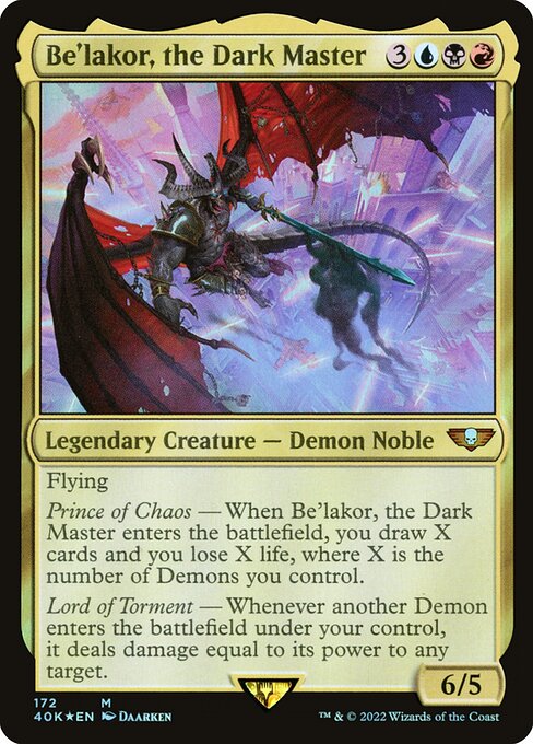 Be'lakor, the Dark Master (172) (Foil) - NM