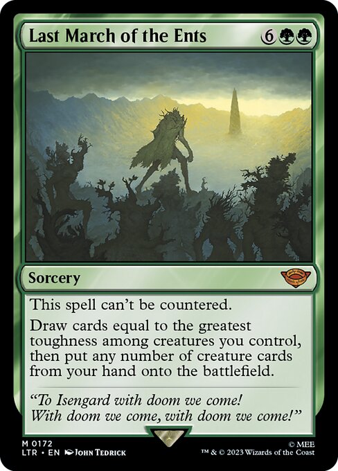 Last March of the Ents (172) (Foil) - NM