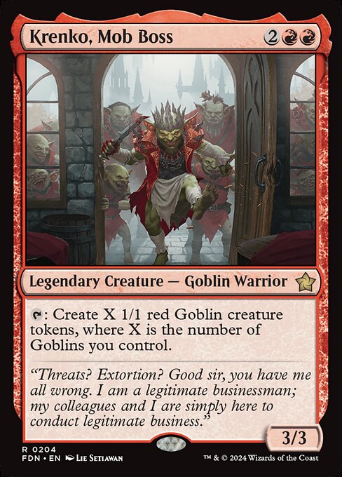 Krenko, Mob Boss (204) (Foil) - NM