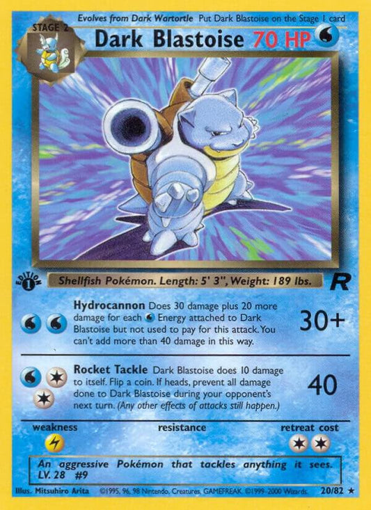 Dark Blastoise 20 (Unlimited) - NM