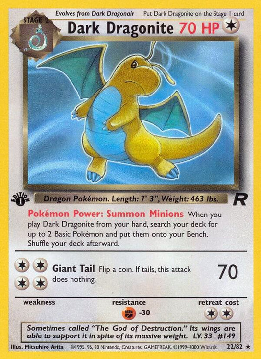 Dark Dragonite 22 (1st Edition) - NM