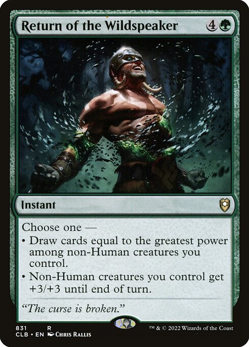Return of the Wildspeaker (831) - NM