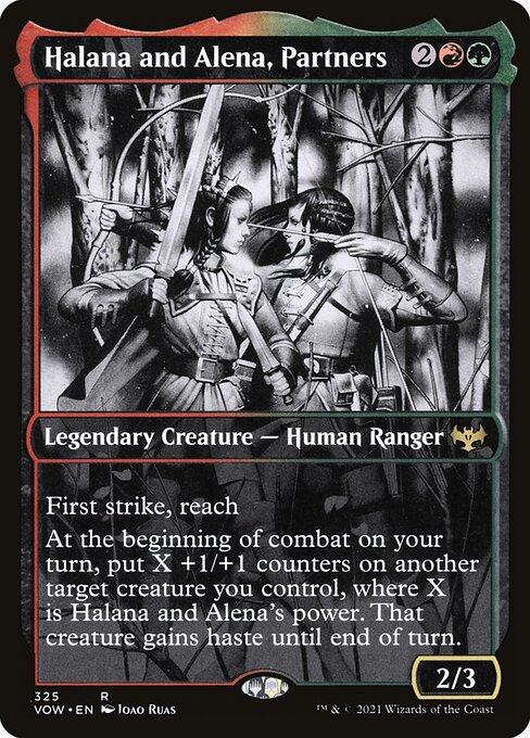 Halana and Alena, Partners (325) - SHOWCASE - FULL ART (Foil) - NM