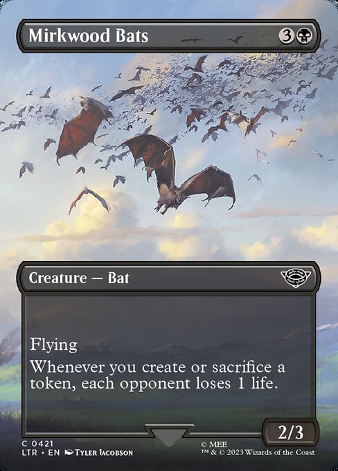 Mirkwood Bats (421) - BORDERLESS (Foil) - NM