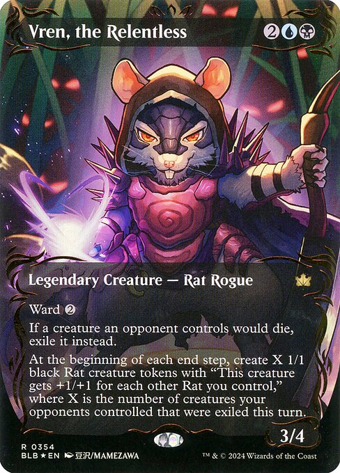 Vren, the Relentless (354) - BORDERLESS (Foil) - NM