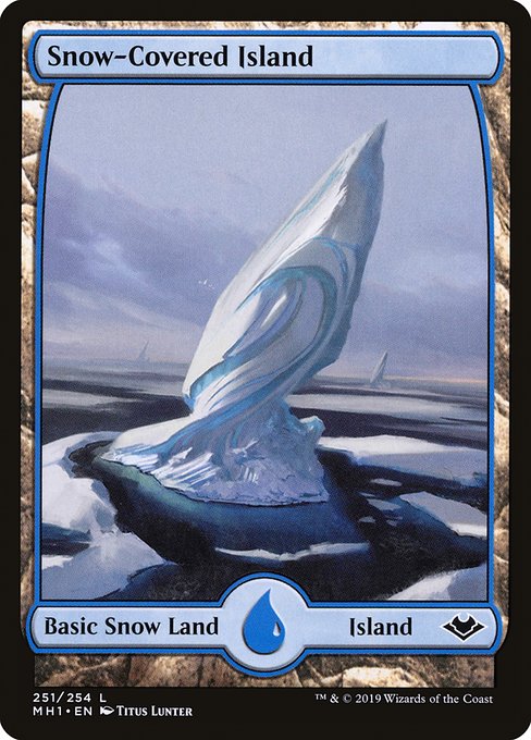 Snow-Covered Island (251) - FULL ART - NM
