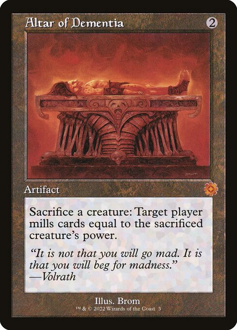 Altar of Dementia (3) - NM