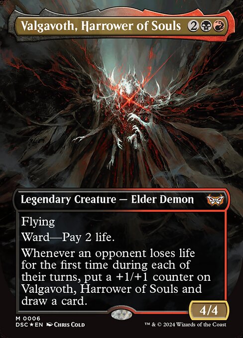 Valgavoth, Harrower of Souls (6) - BORDERLESS - NM