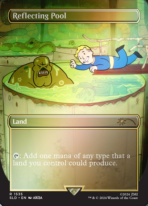 Reflecting Pool (1535★) - BORDERLESS (Foil) - NM
