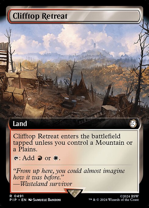 Clifftop Retreat (491) - EXTENDED ART (Foil) - NM