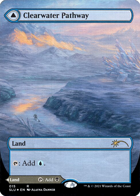 Clearwater Pathway // Murkwater Pathway (15) - BORDERLESS (Foil) - NM